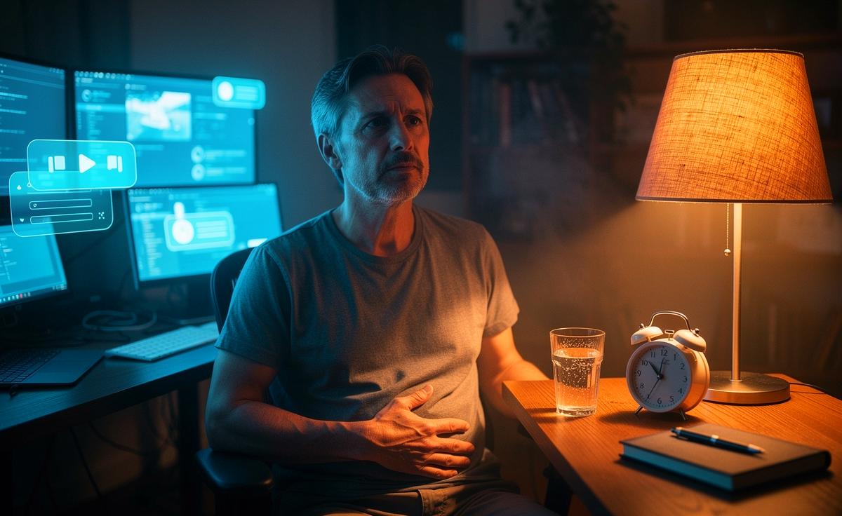 Illustration von Konzentrationsschwierigkeiten ab 40 Jahren und schonenden mentalen Übungen